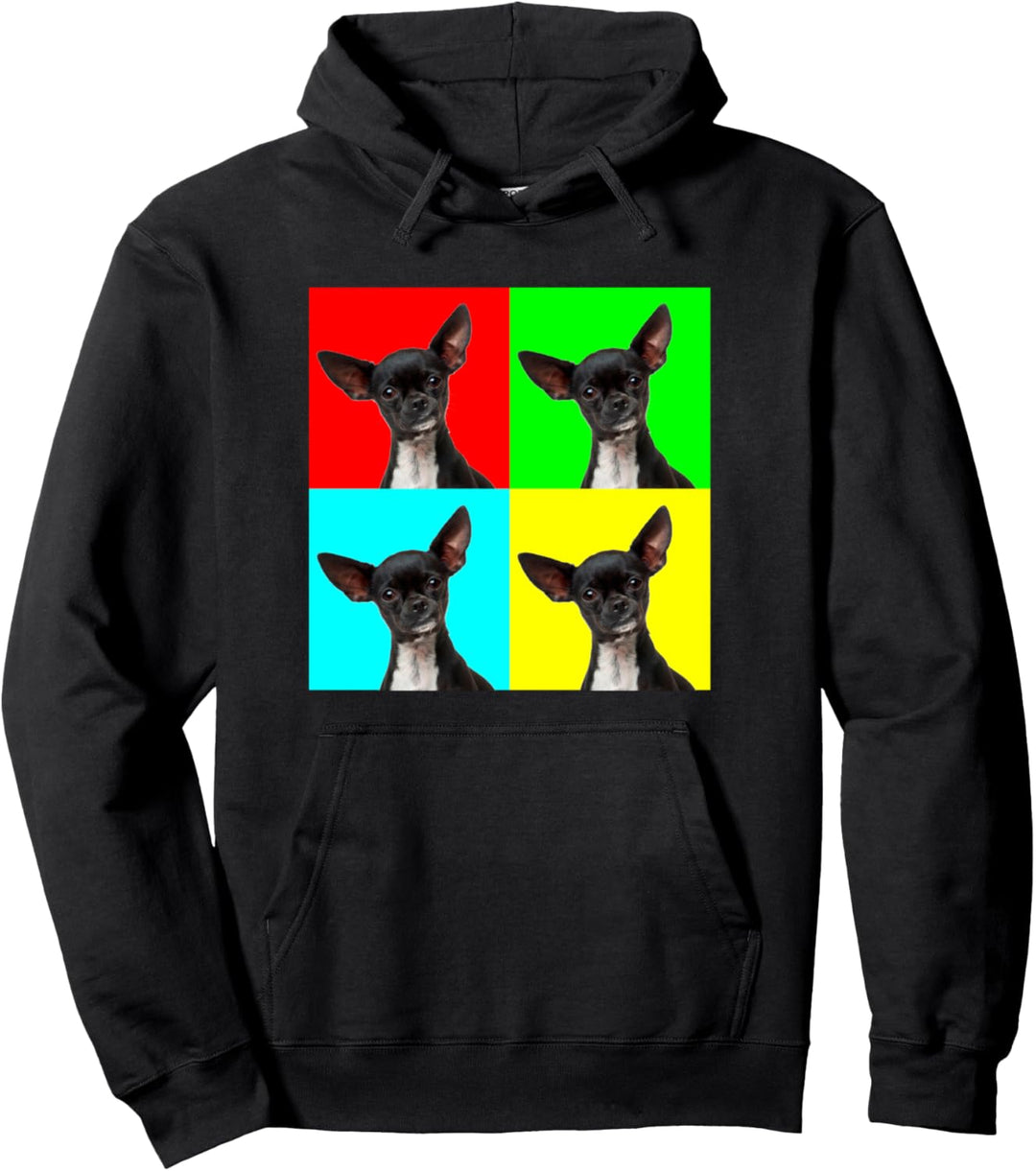 Pop Art Dog Chihuahua Pullover Hoodie