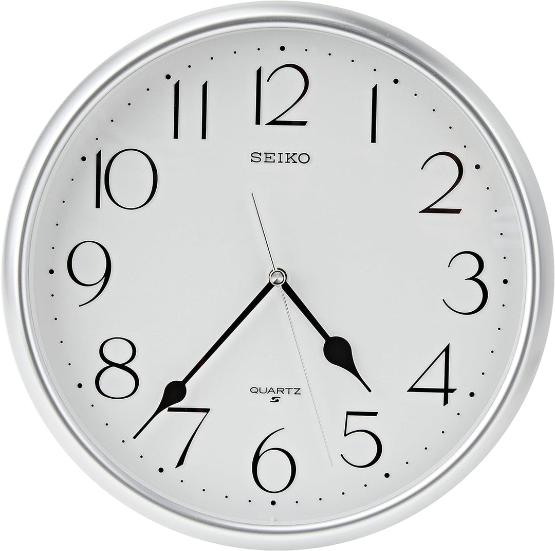 Seiko Wanduhr silber Kunststoff QXA747S Standard Silber, Standard Silber