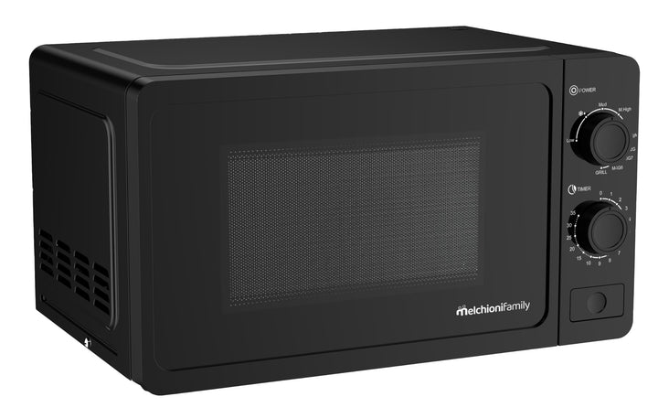 Melchioni Family Mikrowelle 20 l mit Grill – Wave – 800 W – Abmessungen 46 x 32 x 26 cm – Timer 1–35