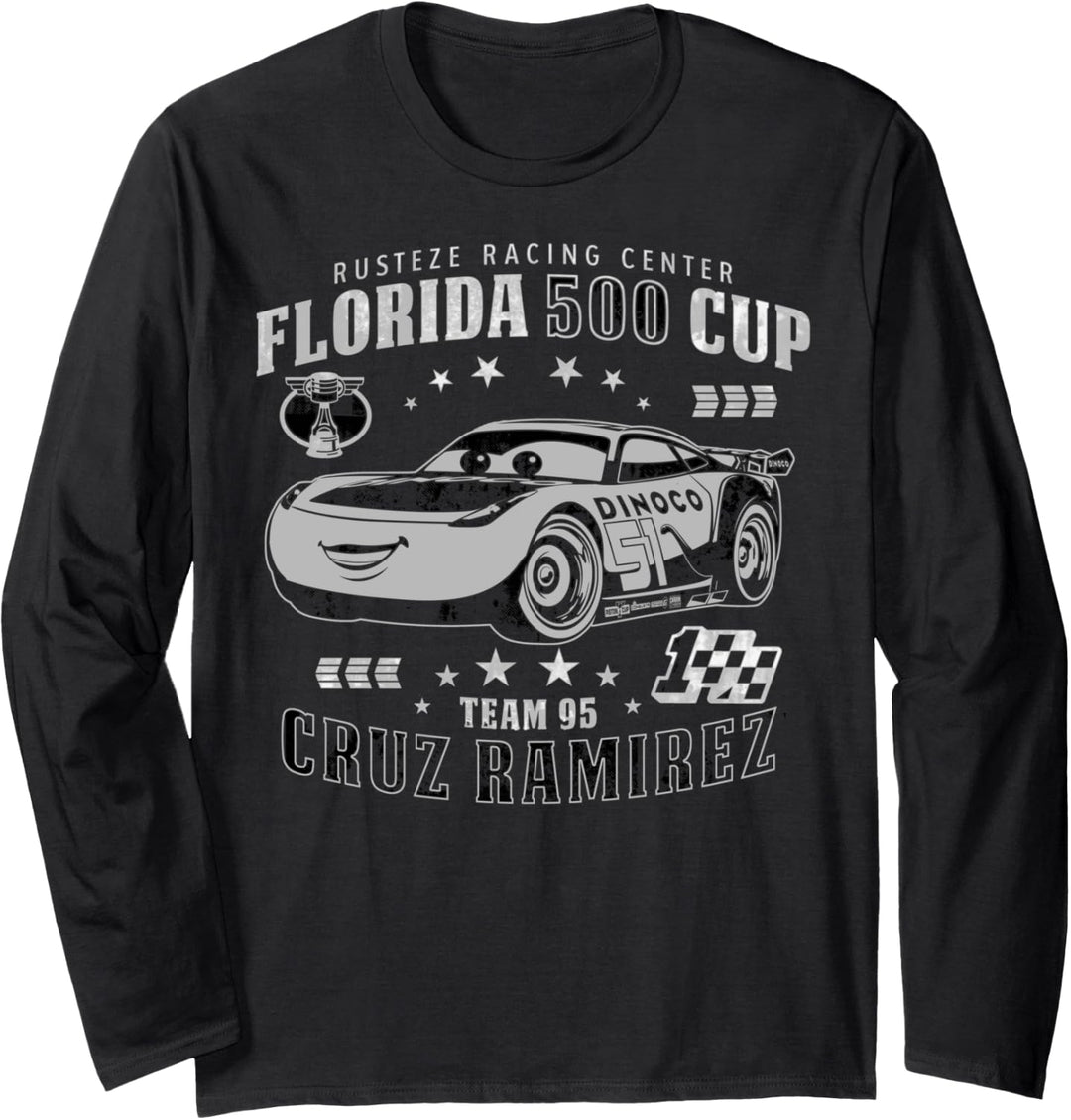 Disney Pixar Cars 3 Cruz Ramirez Team 95 Poster Langarmshirt