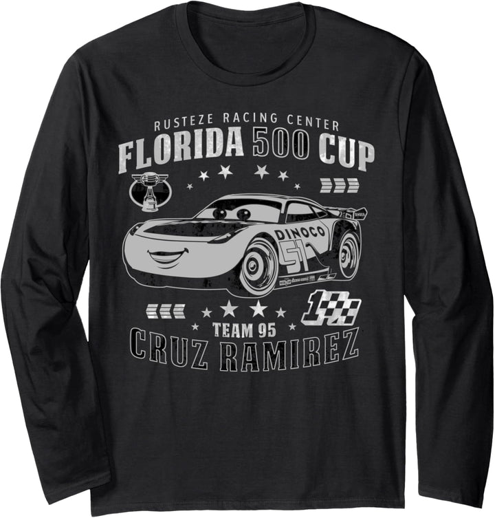 Disney Pixar Cars 3 Cruz Ramirez Team 95 Poster Langarmshirt