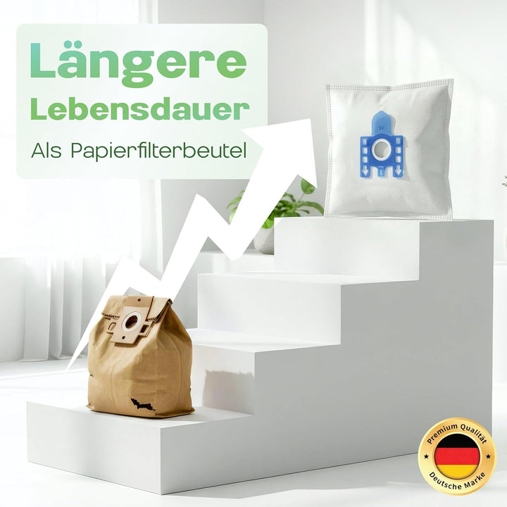 20 Staubsaugerbeutel als Alternative für Swirl Staubbeutel M50, M51, ähnlich Miele Staubbeutel 3D Ef