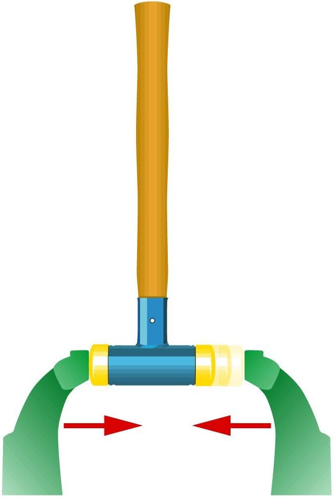 Wiha Schonhammer rückschlagfrei mit Hickory-Holzstiel (02096) 45 mm, 45 mm