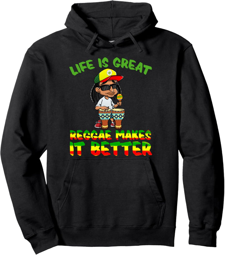Reggae Dancehall - Rasta Rastafari Pullover Hoodie