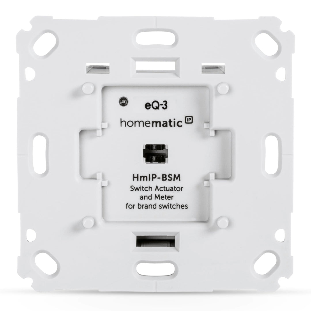 Homematic IP Smart Home Schalt-Mess-Aktor für Markenschalter, Aktor misst Strom, steuert Geräte und