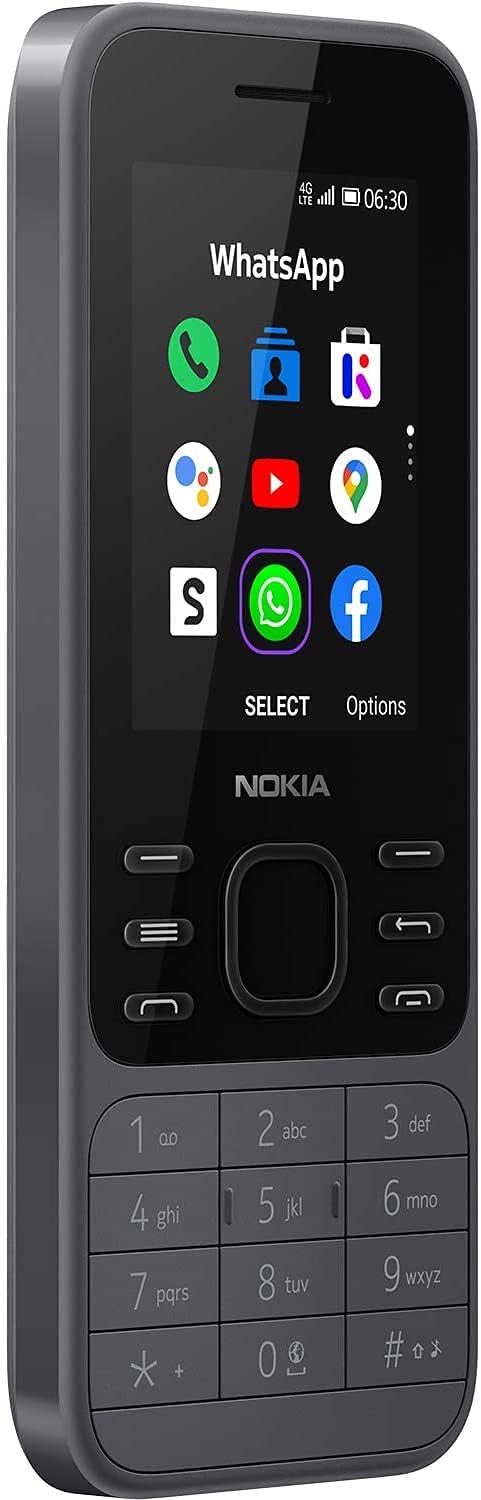 Nokia 6300 4G - Mobile Phone, Charcoal