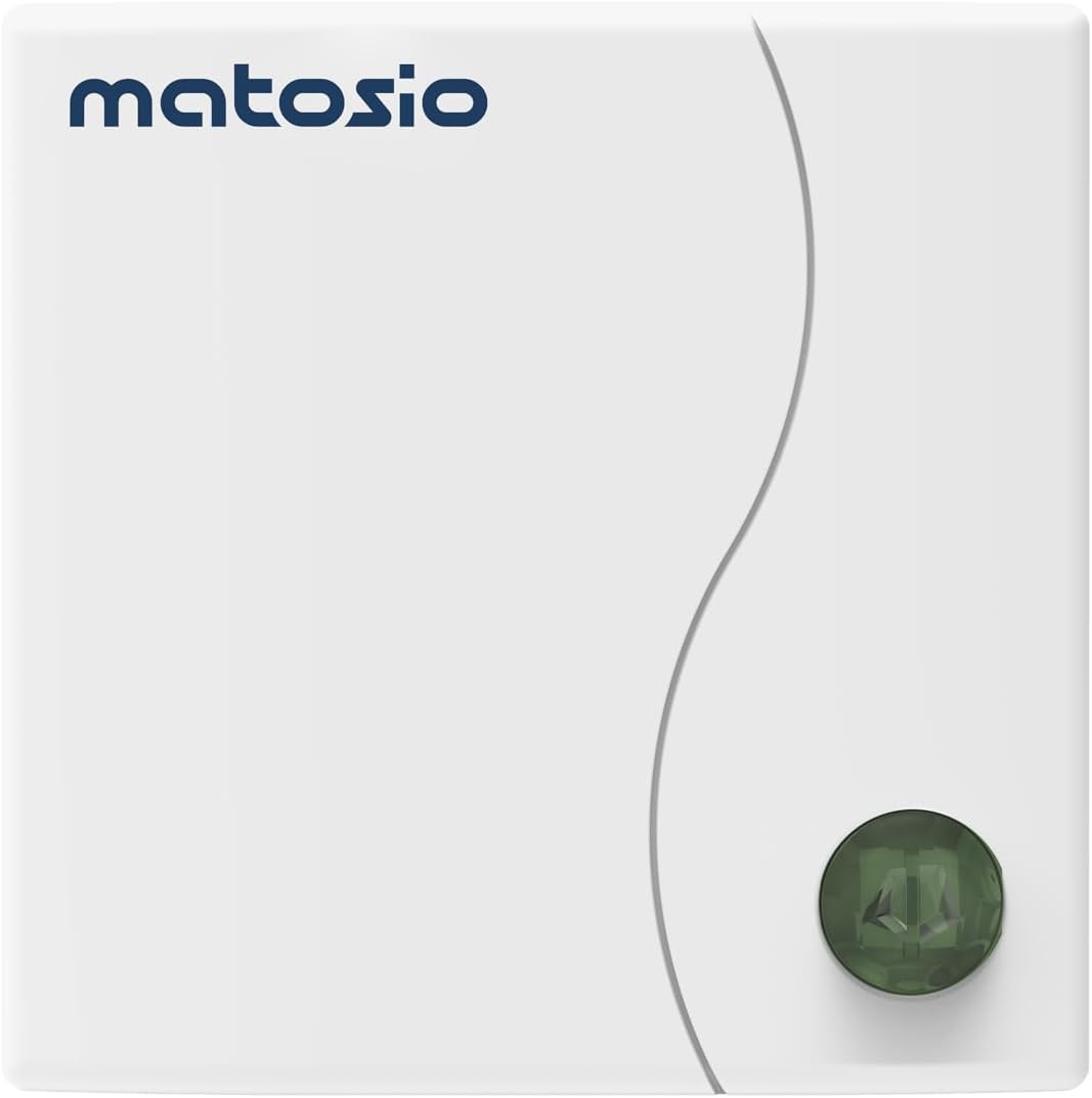 Matosio TH610 Kabelloses Thermostat mit Empfänger, Kesselthermostat, batteriebetriebener Raumthermos