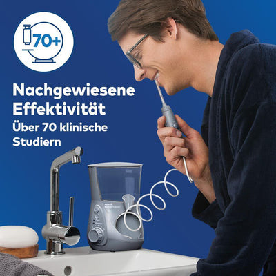 Waterpik Ultra Professional Waterflosser feststehende Munddusche mit 7 Aufsätzen, Druckbereich von 0