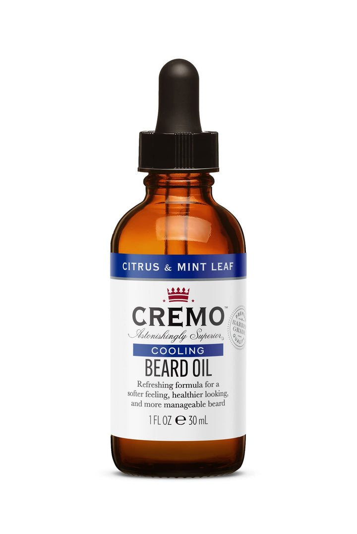 CREMO - Beruhigendes Bartöl Für Männer | Natürliche Öle | Zitrus &amp; Minze Duft | 30ml Citrus &amp; Mint,