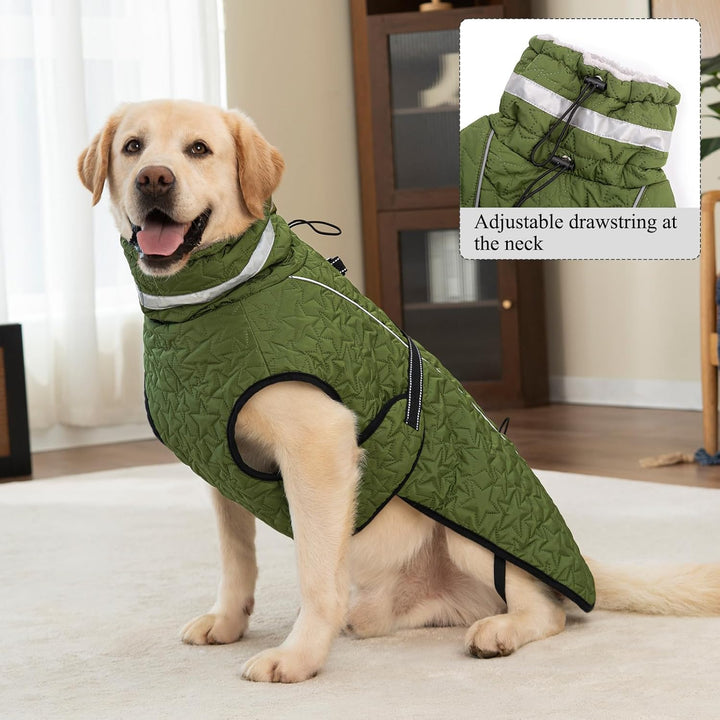 Hundejacke Winter Mantel Hund Wasserdicht Regen Hundemantel Warm Reflektierend Wintermantel Hund Fle