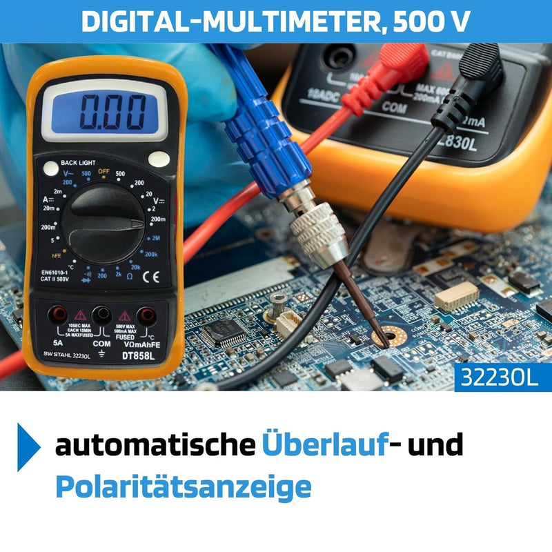 SW-Stahl 32230L Digital Multimeter I 500 V I CAT II