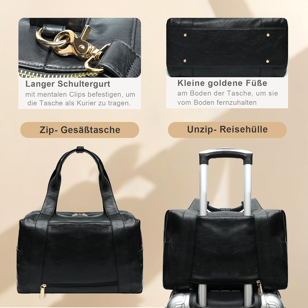 MISS FONG Reisetasche Damen Herren Sporttasche Damen Duffle Bag Weekender Damen Herren Reisetasche P