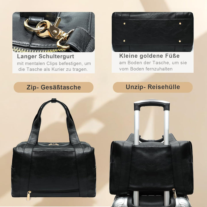 MISS FONG Reisetasche Damen Herren Sporttasche Damen Duffle Bag Weekender Damen Herren Reisetasche P