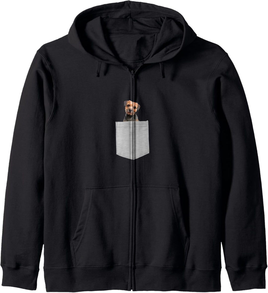 Border Terrier Dog In Your Pocket Kapuzenjacke