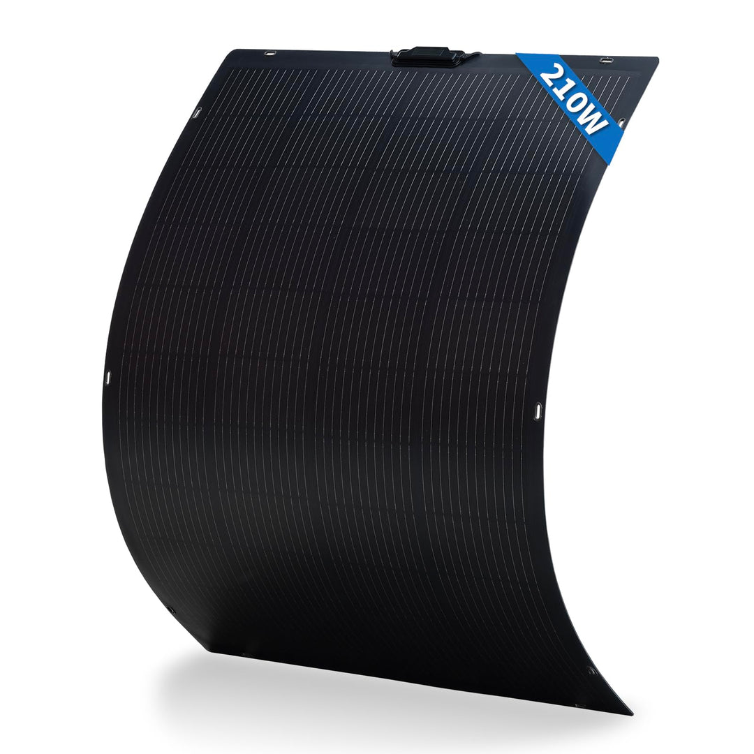 210W Flexibles Solarmodul Monokristallines Solarmodul Photovoltaikmodul Solarmodul für Wohnwagen, Bo