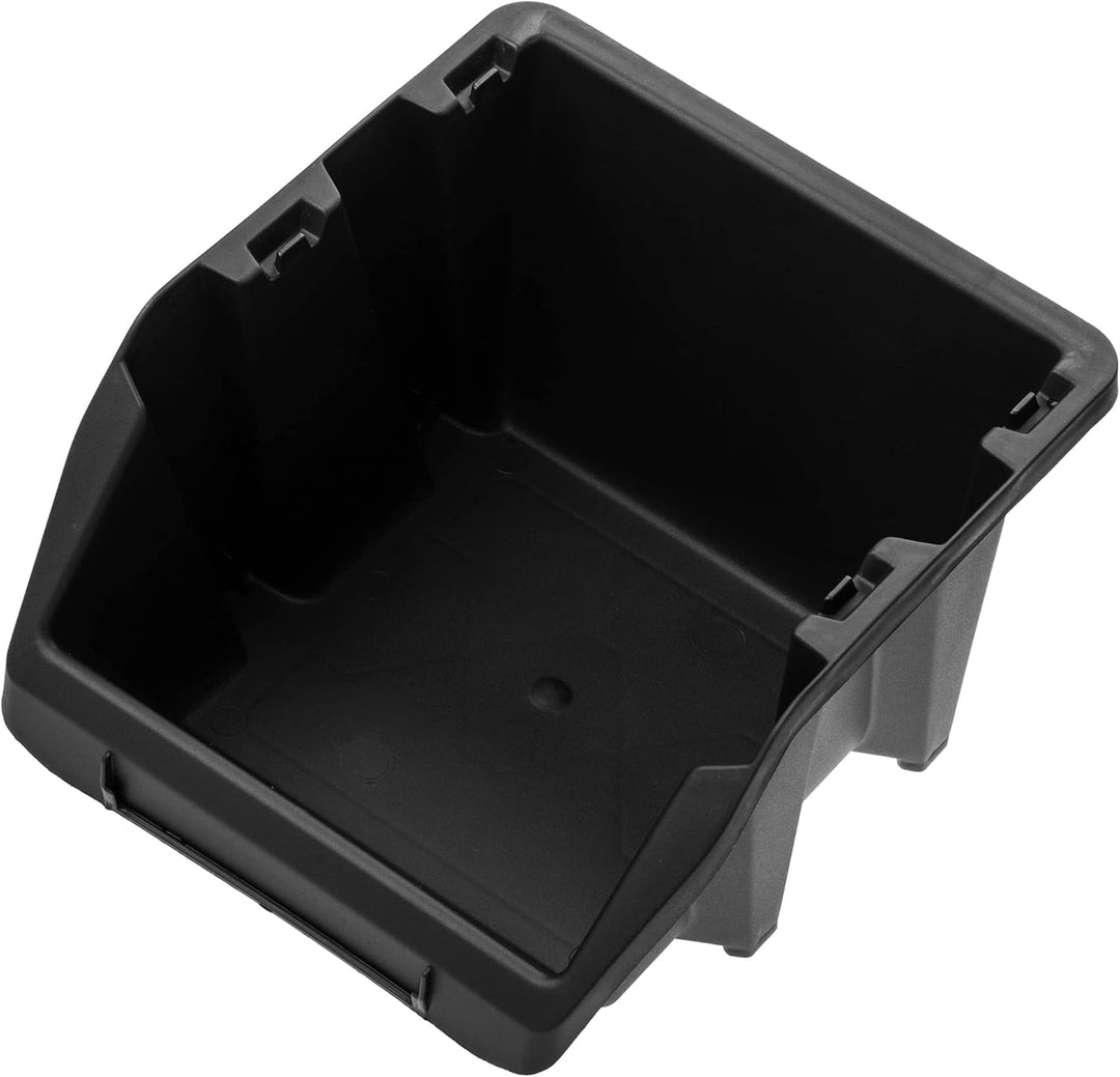 KADAX Werkstatt-Stapelkiste, kleine Sortierbox aus PP Kunststoff, Sichtlagerbox in verschiedenen Grö
