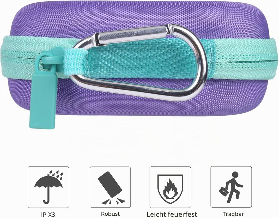 co2CREA Case Harte Reiseschutzhülle Etui Tasche für Logitech Pebble Mouse 2 M350s /M350 Pebble/Logit