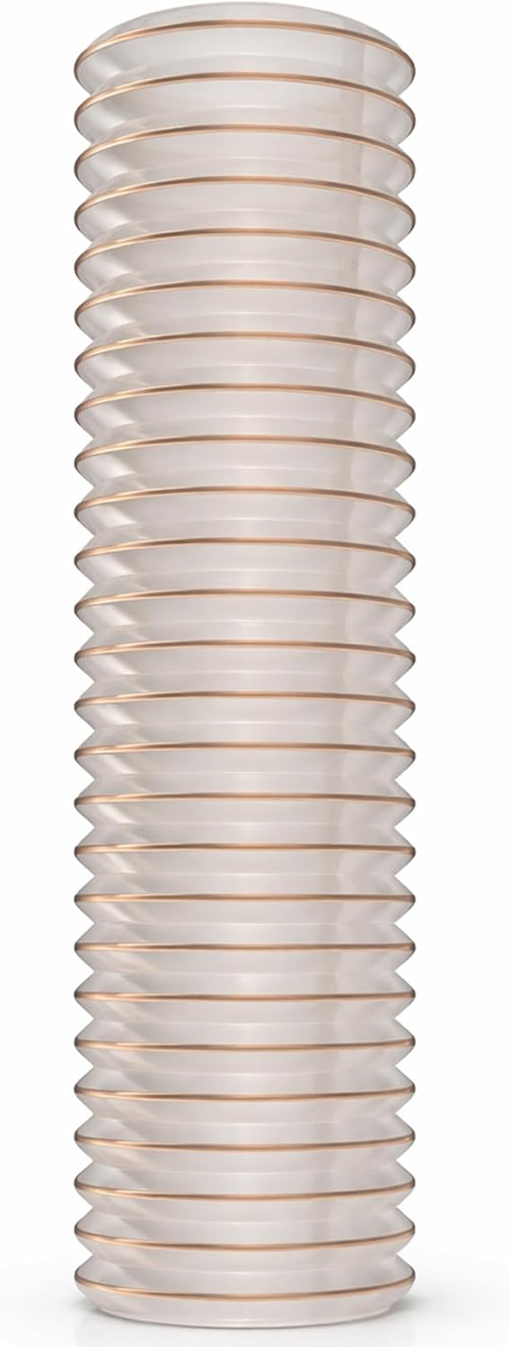 AWM Absaugschlauch transparent 0,4 mm Absauganlage Spiralschlauch schwer entflammbar Flexschlauch -