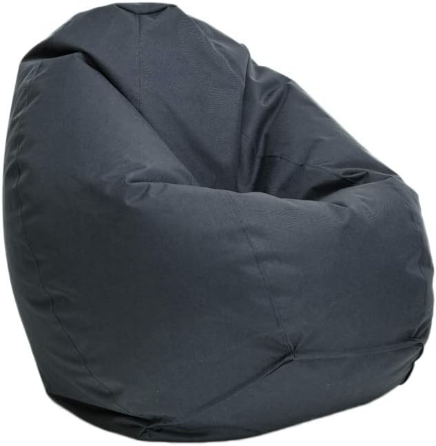 Bruni Classico Sitzsack-Bezug ohne Füllung - Wechselhülle (M, grau) Medium Grau, Medium Grau