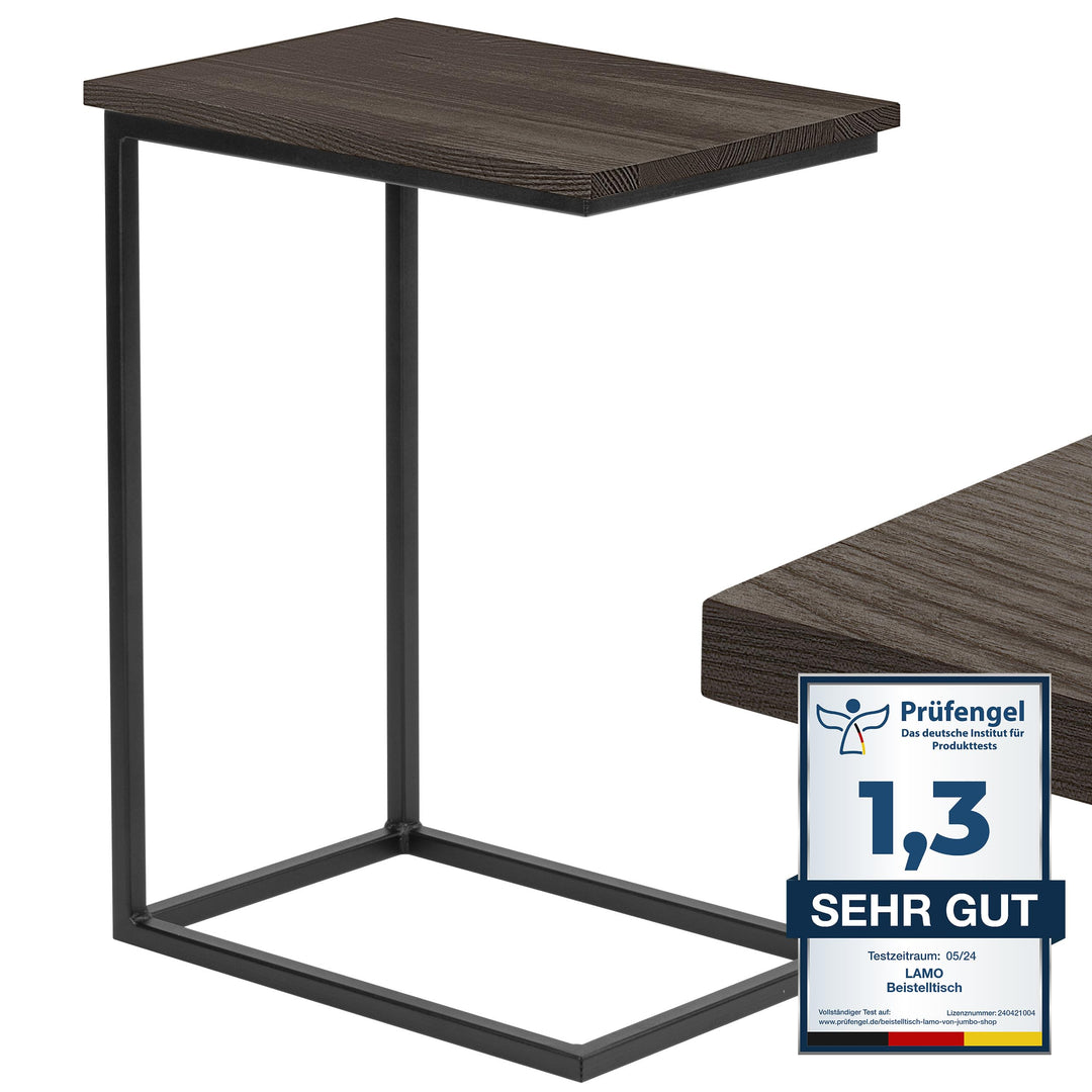 LAMO Manufaktur Beistelltisch | Laptoptisch | Sofatisch | mobiler Kaffeetisch | Nachttisch | 50x35x6