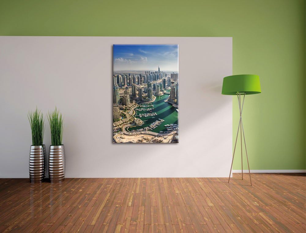Dubai Hotel Burj al Arab, Format: 100x70 auf Leinwand, XXL riesige Bilder fertig gerahmt mit Keilrah