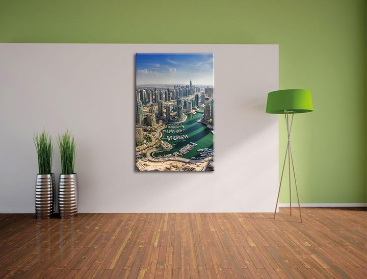 Dubai Hotel Burj al Arab, Format: 100x70 auf Leinwand, XXL riesige Bilder fertig gerahmt mit Keilrah
