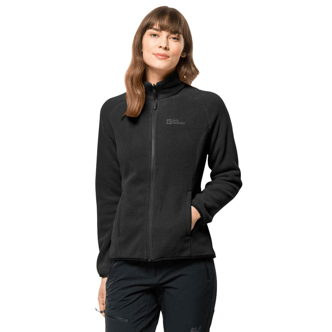 Jack Wolfskin Damen Moonrise Fz W Fleece-Jacke (1er Pack) S Schwarz, S Schwarz