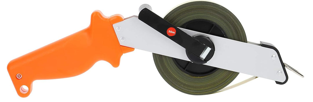 PRODIAMANT Stahl Massband 30m Lang Massbandbreite 13mm Rollbandmass mit Zentimeter und Millimeter Sk