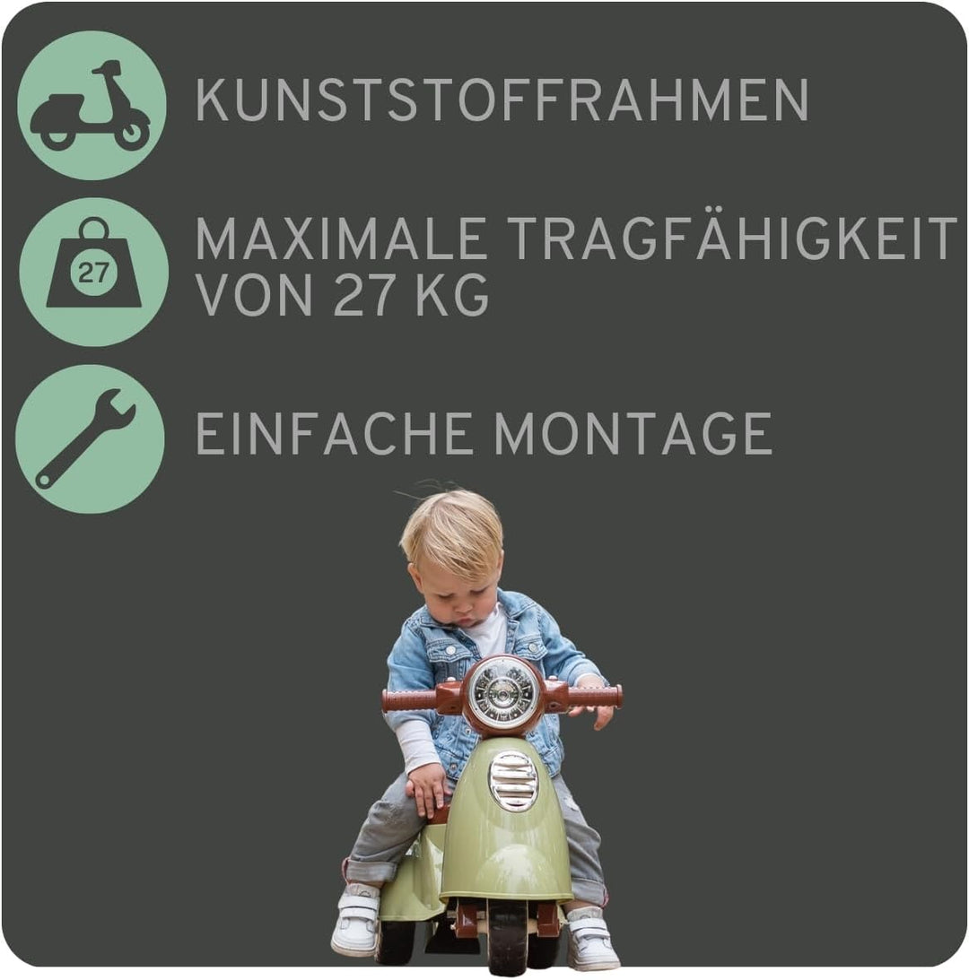 Bandits & Angels Retro Rutscher ab 1 Jahr (Retro Grün), Retro Grün