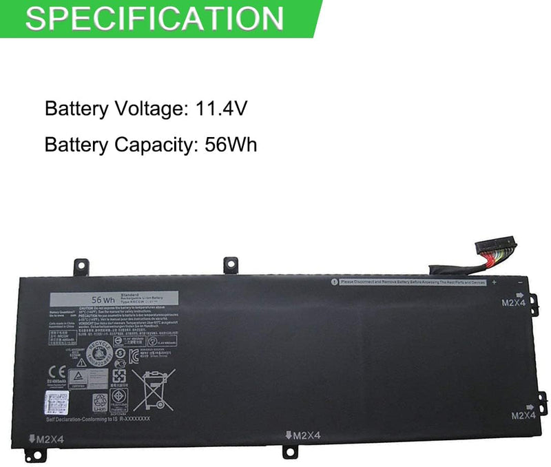 XITAIAN 11.4V 56Wh RRCGW M7R96 Ersatz Laptop Akku für Dell Precision 15 5510 FürDell XPS 15 9550 062