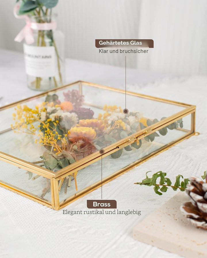 Schattenbox-Rahmen 8x10, Tiefe Glas-Schattenbox-Vitrine, 3D-Schattenboxen, Bilderrahmen für selbstge
