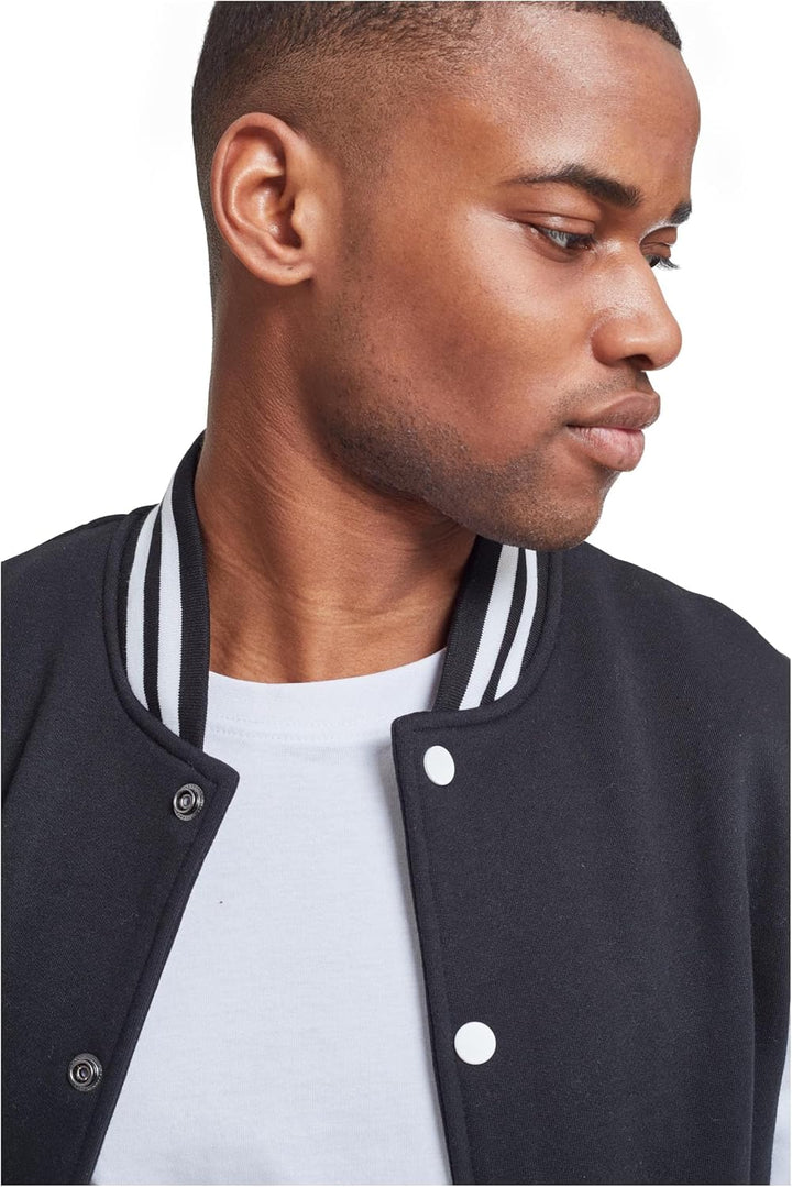 Urban Classics Herren Sweatjacke S Blk/Wht, S Blk/Wht
