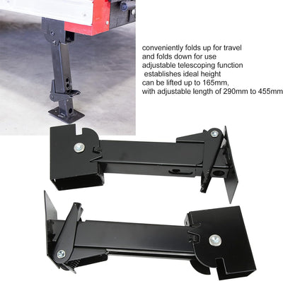 2 STÜCKE Anhänger-Stabilisator-Wagenheber, Teleskopierbare RV-Schwenkwagenheber Unterstützen 1000 Lb