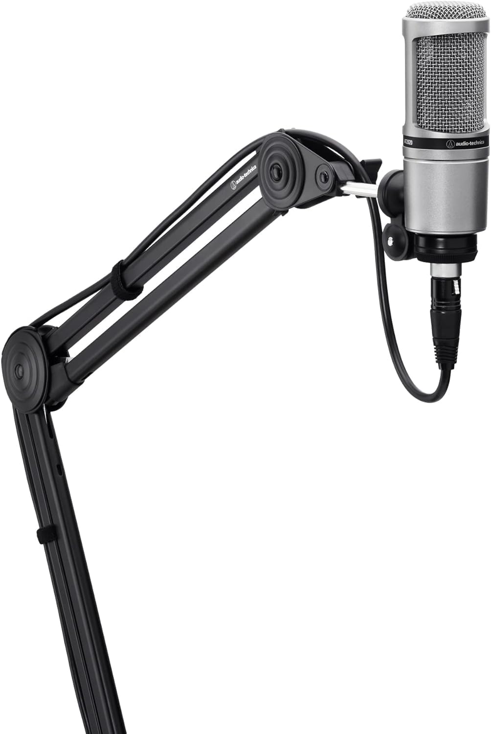 Audio-Technica AT2020 Kondensatormikrofon mit Nierencharakteristik (XLR Anschluss) für Voiceover, Po