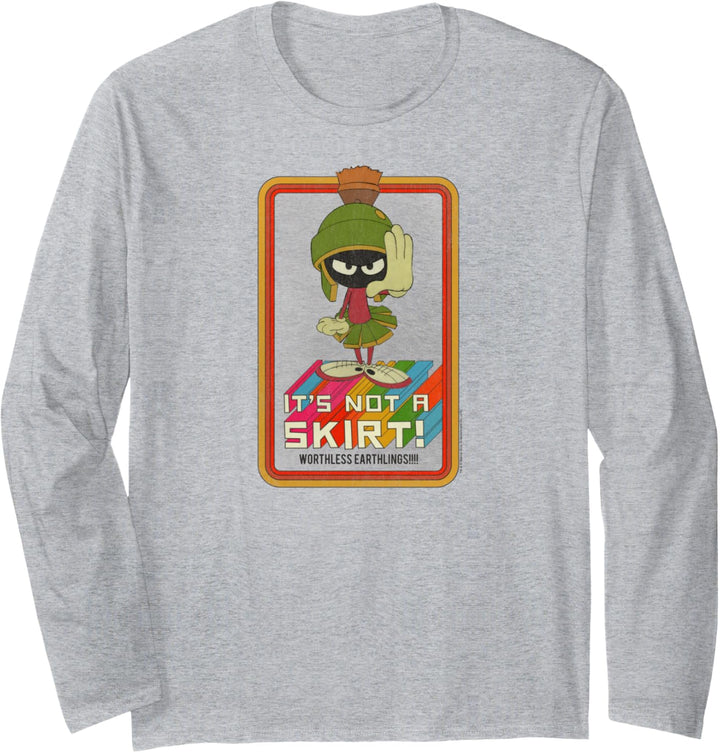 Looney Tunes Marvin the Martian Not a Skirt Langarmshirt