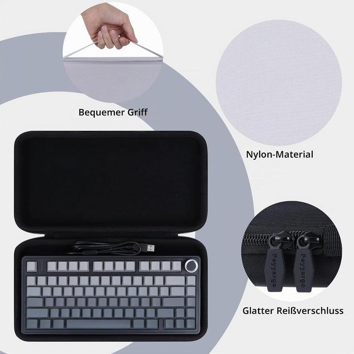 Hart Schutzhülle Kompatibel mit Aula F75 / F75 PRO/ F75 Max Mechanische Tastatur Gaming (Grau), Grau