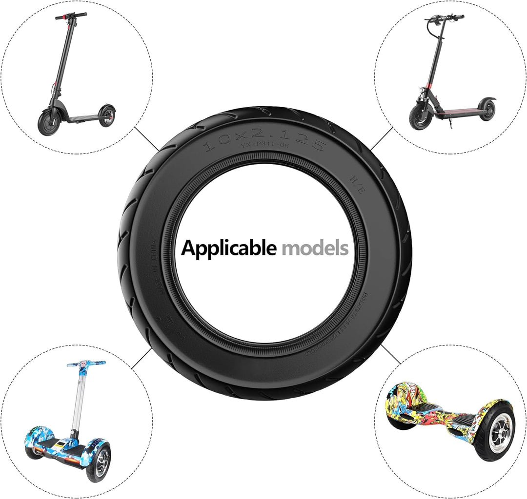 10 "Reifen 10 x 2,125 Reifen & Schlauch Ersatz für Smart Elektroroller 10 Zoll Einrad