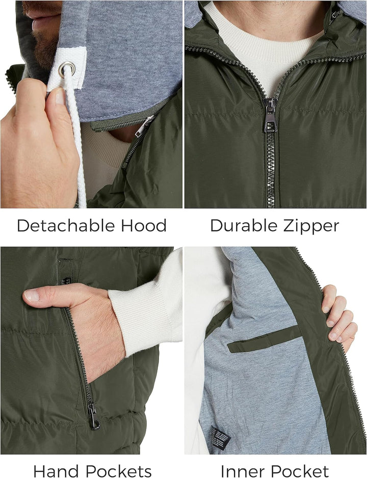 ZSHOW Herren Winter Weste Gesteppte Polsterung Puffer Ärmellos Jacke Warme Outdoor Weste Körperwärme