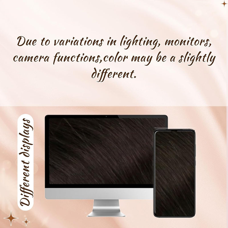 Hetto Echthaar Extensions Tape Braun 55CM Haarverlängerung Tape Echthaar Unsichtbar Glatt Extensions