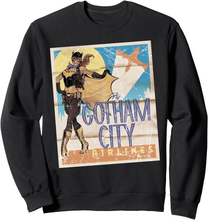 DC Bombshells Batgirl Gotham Airlines Sweatshirt