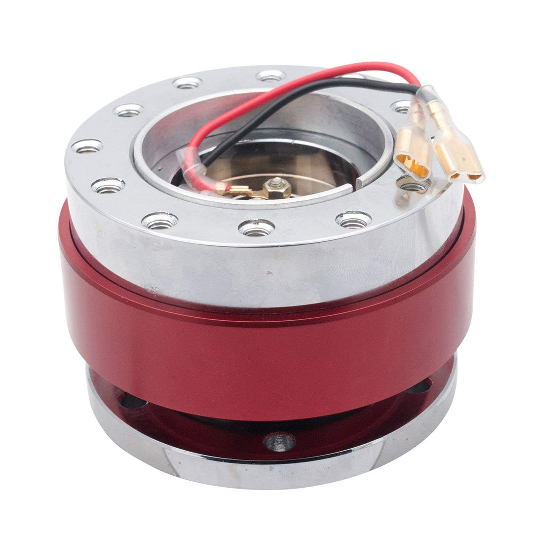 Riloer Lenkradnabenadapter Schnellwechsel-Boss-Kit für 6-Loch-Universal-Autorad (rot)