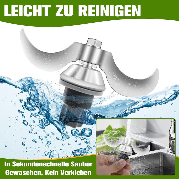 Teigmesser für Thermomixx TM31, Edelstahl Teigmischmesser, Zubehör TM31 Ersatzmesser, Keine Teigrest