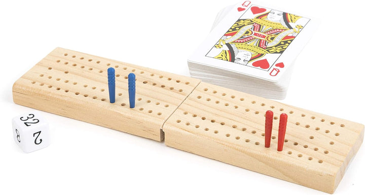 Small Foot Spielesammlung 9 in 1 aus Holz, Klassische Gesellschaftsspiele für die Familie, für Kinde
