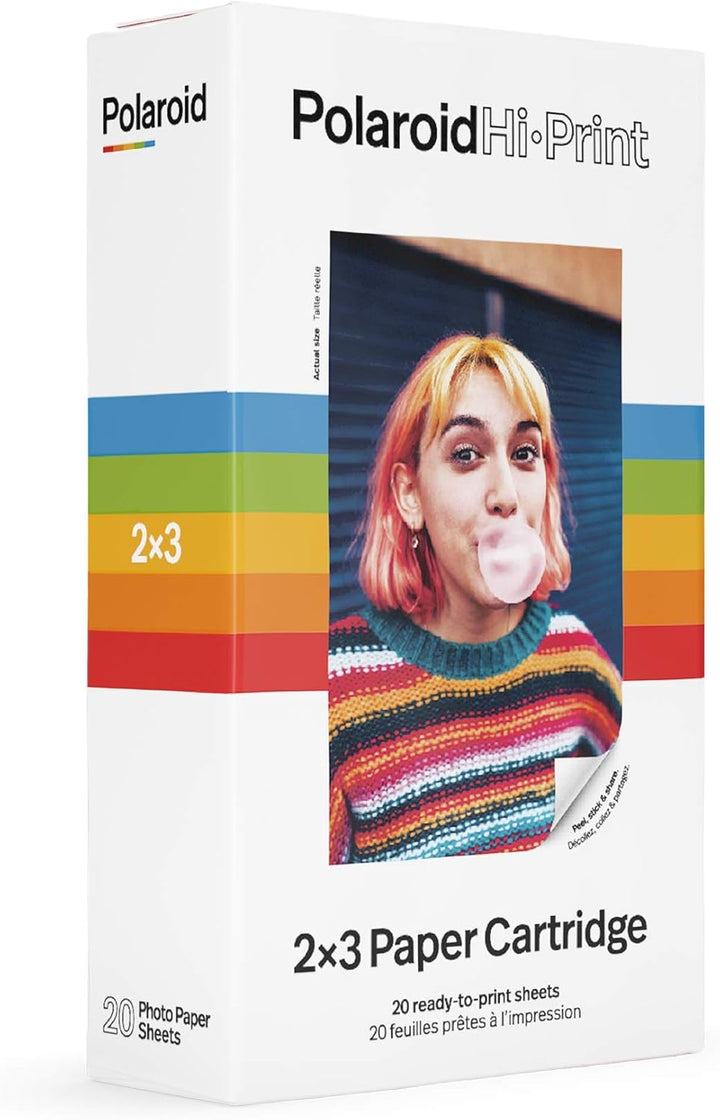 Polaroid Hi·Print Papierkassette 20 Blatt 2 Kassetten - 6089 Weiss Nur Filmpaket, Weiss Nur Filmpake
