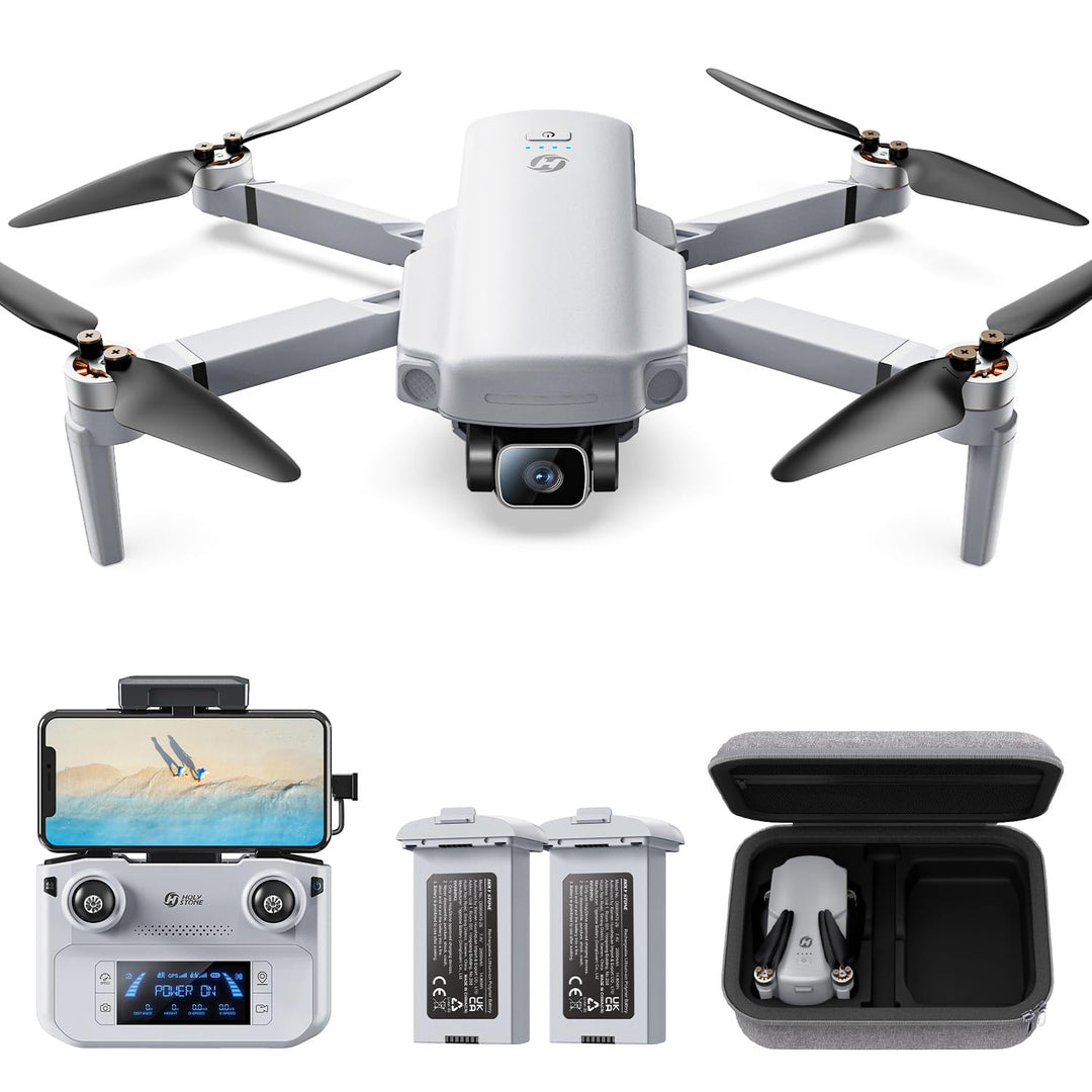 Holy Stone HS360D GPS Drohne mit 4K Kamera für Erwachsene, 5GHz FPV Übertragung bis 6KM, 80 Min. Flu