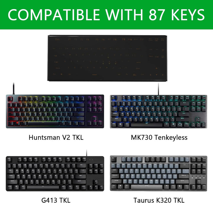 GEEKRIA Tenkeyless TKL-Tastatur-Staubschutz, transparente Acryl-Tastaturabdeckung für 80% kompakte 8