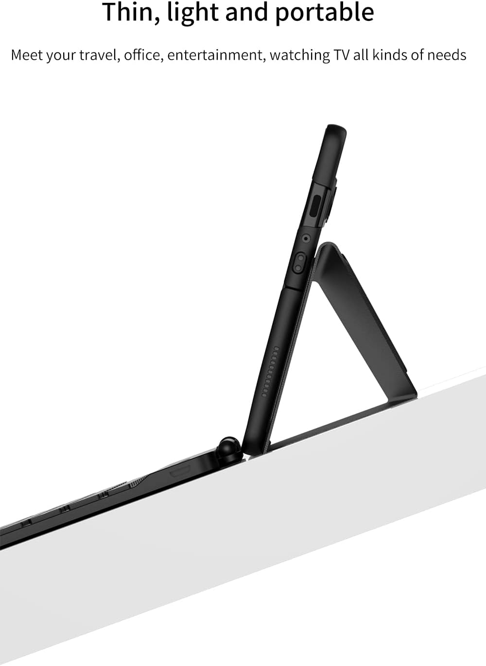 Custodia Magnetic Klapphüllen Ständer Folio Hülle,Keyboard,Pen Slot Kompatibel für Samsung Galaxy Z