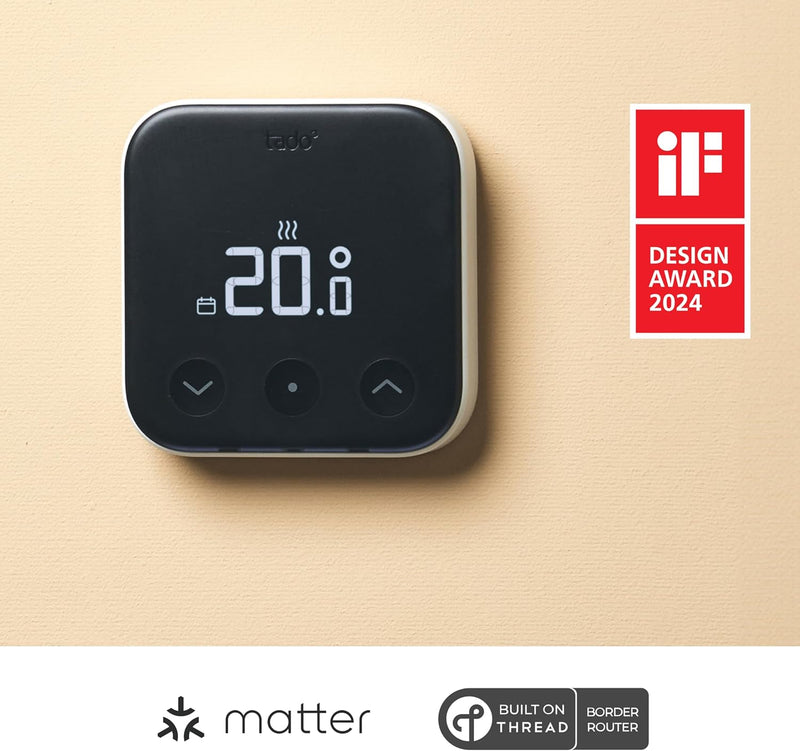 tado° Smartes Thermostat X – Starter Kit, verkabeltes Raumthermostat und Bridge X, Steuerung per App