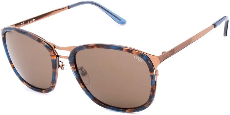 Lozza S0353742 Brille, Braun, 57 mm, Unisex, Erwachsene