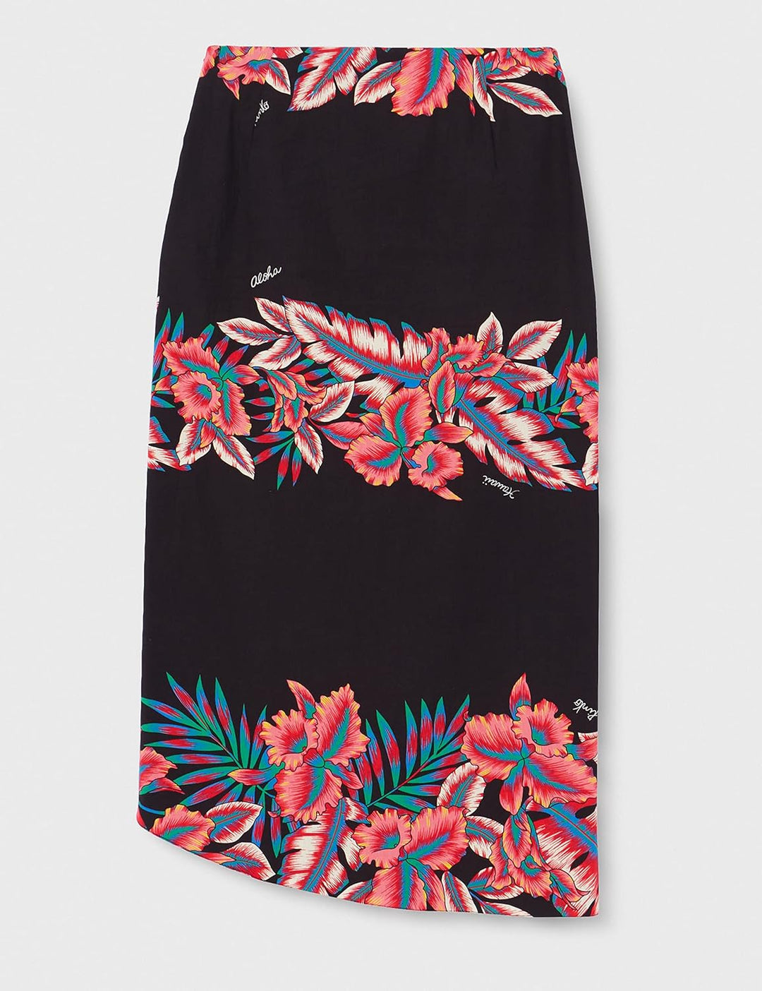 Pinko Damen Girevole Gonna Popeline Stampa Rock 44 Zr3_mult.nero/Rosso, 44 Zr3_mult.nero/Rosso